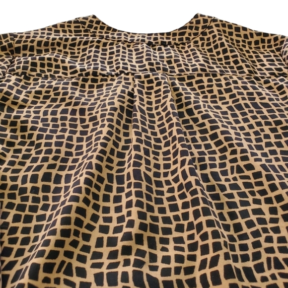 Elementz Button Down Blouse Sz M Petite - Picture 5 of 12